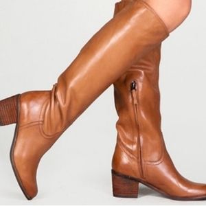NEW TAN LEATHER BOOTS SAM EDELMAN LOREN